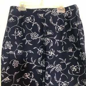 Hannah Andersson high waisted floral pants size 8